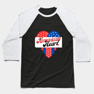 American Heart Baseball T-Shirt